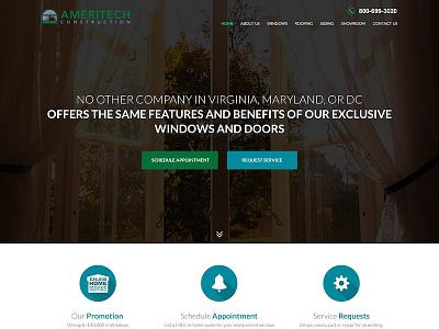 Ameritech Construction design responsive web web design website wordpress