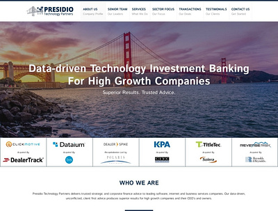 Presidio Technology Partners design responsive web design wordpress