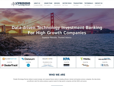 Presidio Technology Partners design responsive web design wordpress