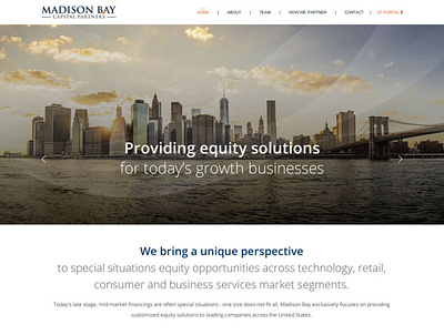 Madison Bay Capital design web design website wordpress