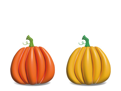 Realistic 3D Pumpkins Vector 3d branding design element graphic design illustration vector
