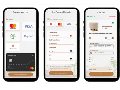 Payment/Checkout Page UI