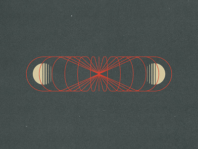 Entanglement branding design illustration logo science space