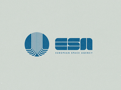 ESA logo science space typography