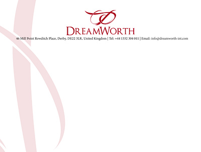 Dreamworth Letterhead branding design graphic design icon illustration letterhead logo typography vector