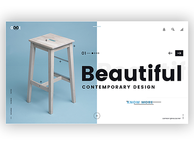 Modern Furniture website UI concept minimal ui uidesign userinterface webdesign