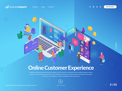 Online Customer Experience - Header UI Exploration