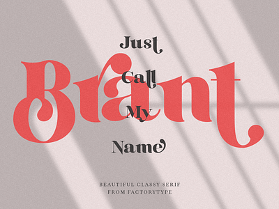 Brant bold classy design font fonts graphic design illustration minimal modern sans serif typography