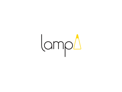 LampA lamp lighting logo logotype yellow