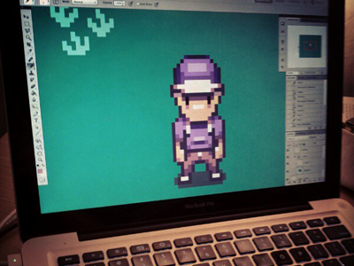 Pixelated Heroes green new media photoshop pixel art purple rpg sprites video game