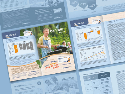 Advertising and presentation materials for Sandoz