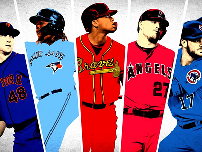 MLB Superstar Edited Wallpaper graphic design