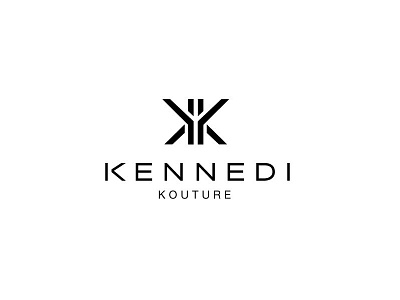 Kennedi Logo black and white branding clean design esolz esolzlogodesign icon logo logo design professional simple typography vector