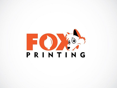 Fox Printing branding clean design esolz esolzlogodesign icon illustrations logo logo design professional simple typography ui ux vector