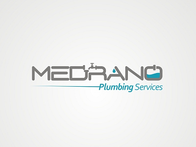 Medrano Plumbing Services branding clean design esolz esolzlogodesign flat icon illustrations logo logo design professional simple typography ui vector