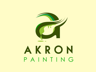 Akron Painting branding clean colortone design esolz esolzlogodesign icon logo logo design professional vector