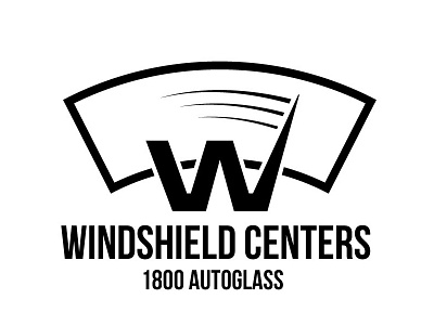 Windshield Centers 1800 Autoglass branding clean design esolz esolzlogodesign icon illustrations logo logo design professional simple vector