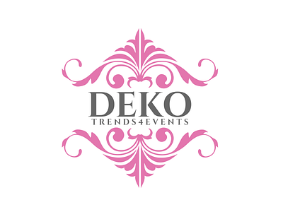 Deko Trends 4 Events artwork branding clean design esolz esolzlogodesign flat icon logo logo design professional simple sketch typography ui vector