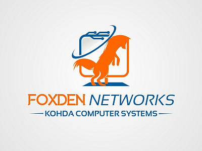 Foxden Networks branding clean design dualcolor esolz esolzlogodesign icon logo logo design professional simple ui ux vector