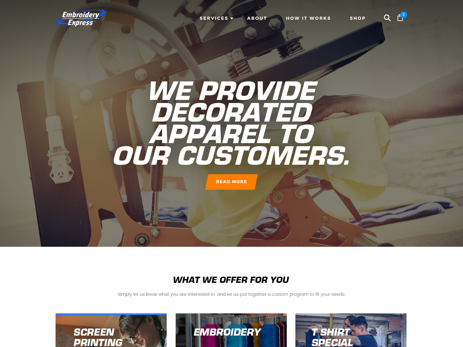 Embroidery Express by ESolz on Dribbble