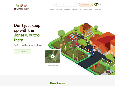 EnviroColor - HomePage Desin branding clean design enviro esolzwebdesign grass illustrations logo nature professional type typography ui ux web web 3.0 website website design