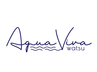Agua Viva Watsu branding clean design esolz esolzlogodesign flat font font design illustrations logo logo design professional simple typography ui ux vector