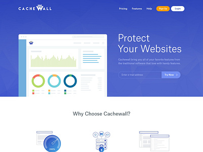 Cache Wall - Home Page Design