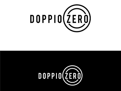 Doppio Zero design esolz icon illustration logo simple typography vector