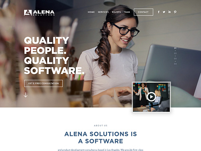 Alena Solutions digital consulting esolz graphics illustration professional software design software development ui web design