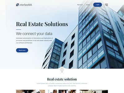 InterfaceMA esolz esolzwebdesign landing page real estate website design