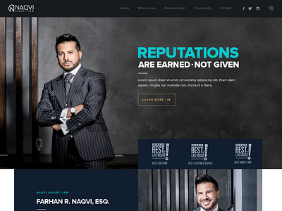 Naqvi attorney esolz images lawfirm professional ui web design web page website