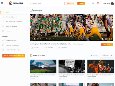 Quash esolz game website home page design sports squash web design web page website