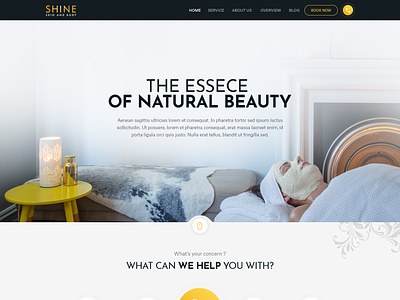 Shine beauty service clinic darmatology esolz esolzwebdesign professional skin and body web design web page website