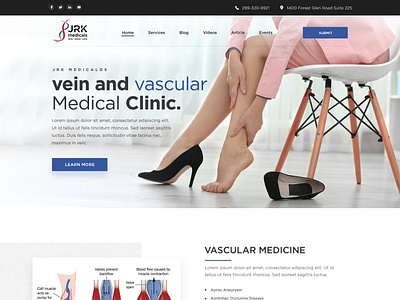 JRK Medicals branding clean clinic esolz healing medical muscle strain professional