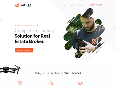 Agento branding esolz professional real estate real estate agent web design