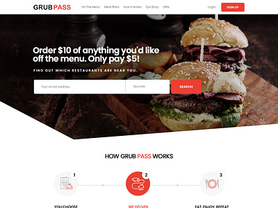 Grub Pass delivery esolz food home page restaurant web page website