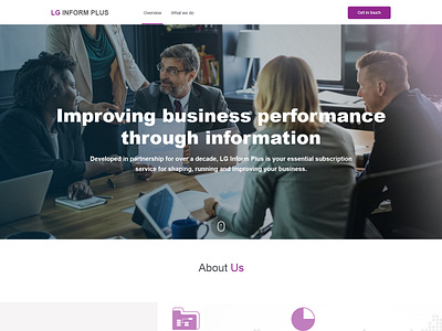 Lg Inform Plus business esolz professional ui web design website