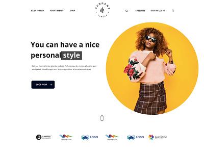 Current Thread ecommerce esolz fashion home page shop style website