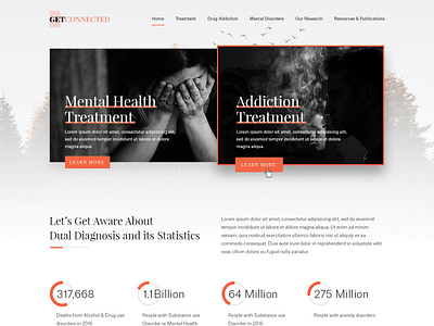 Get Connected addiction drugs esolz homepage rehabilitation treatment web design website