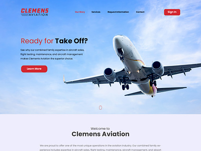 Aviation Company aircraft aviation esolz testimonial web design website