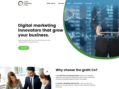 The Growth Co digital marketing illustration professional seo the growth co ui website website design