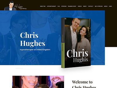 Chris Hughes Hypnotherapy business chris hughes chris hughes hypnotherapy hypnotherapy illustration professional ui web design