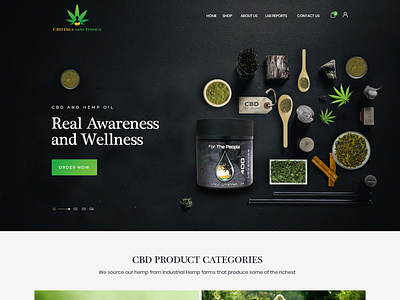 CBD Oils And Things cbd oils and things design esolzwebdesign illustration professional ui design web design