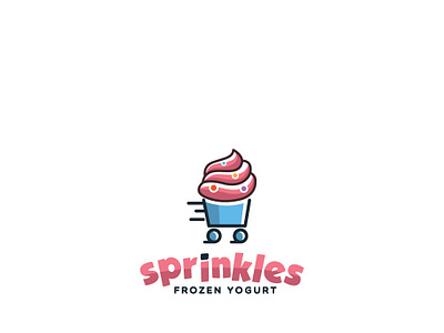 Sprinkles Frozen Yogurt branding design esolzlogodesign icecream icon illustration logo logo design professional simple sprinkles frozen yogurt