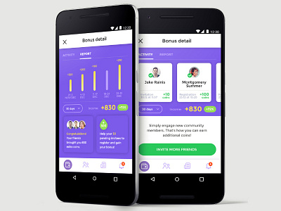 Cryptocurrency App, Bonus detail android blockchain bonus coins crypto currency ico mobile money report violet wallet