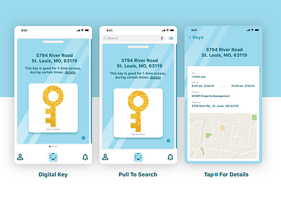 Keybot Mobile - Key Cards android app app design ios keybot ui ux