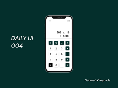 Daily UI Calculator App app calculator daily ui ui design