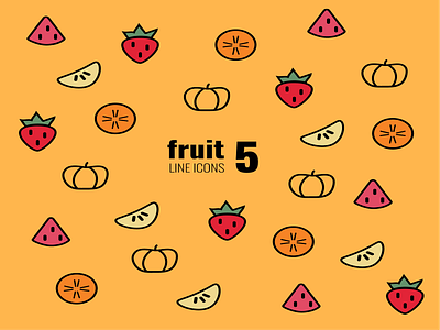 Line icons style, fruits. bio bulletjournal cover design eco fruits graphic design health healthyfood icons illustration line notebook notes simple summer