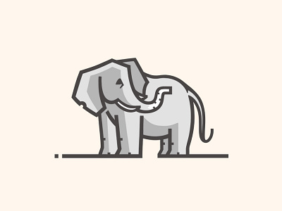 Little Elephant draw drawing elephant illustration line little