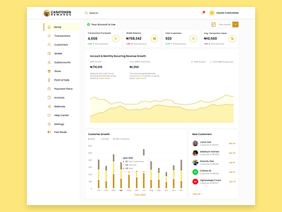 CashToken Africa Merchant Dashboard UI Design adobe xd dashboard dashboard ui design ecommerce dashboard merchant dashboard design product design sales dashboard ui design user interface design ux design web app design